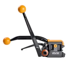 VEVOR Banding Strapping Kit, Heavy Duty A3 Steel Banding Sealer Tool with Adjustable Width, Manual Metal Pallet Packaging Strapping Kit for Warehouse, Transportation, Industrial Bundling, Home Use