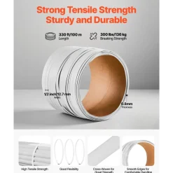 VEVOR Banding Strapping Kit, Heavy Duty Banding Sealer Tool with 3200 ft Length PP Band, 1000 Metal Seals, 50 Corner Protectors, Plastic Pallet Packaging Strapping Kit for Warehouse/Shipping/Moving