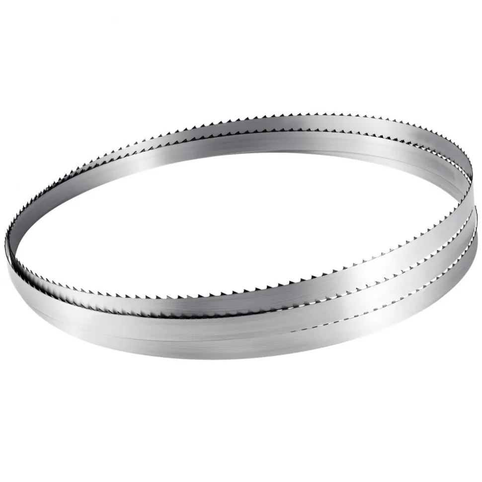 VEVOR Bandsaw Blade, 109.45 Inch Length, 4 TPI Band Saw Blade with 18 HRC Hardened Sharp Teeth, High-Strength Carbon Steel, 0.6 Inch Width, Replacement for Major Woodworking Band Saw Brands, 1 Pack