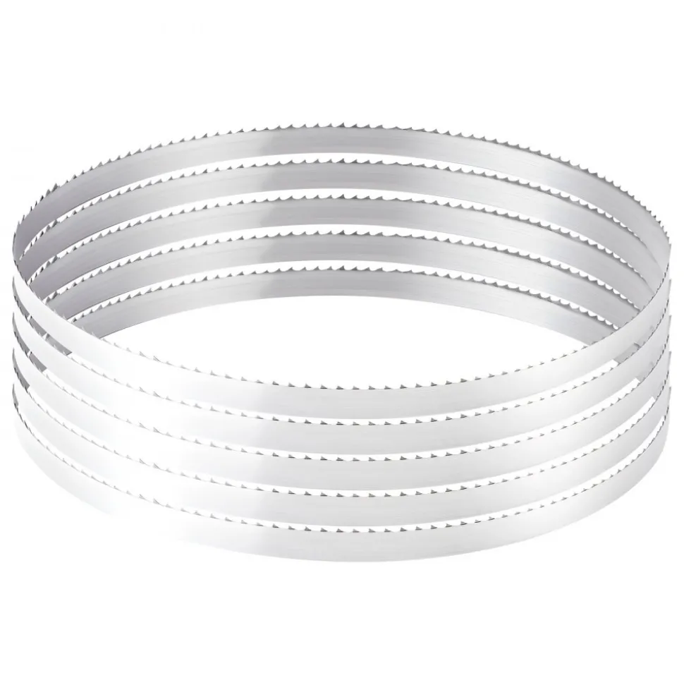 VEVOR Bandsaw Blade, 109.45 Inch Length, 4 TPI Band Saw Blade with 18 HRC Hardened Sharp Teeth, High-Strength Carbon Steel, 0.6 Inch Width, Replacement for Major Woodworking Band Saw Brands, 1 Pack