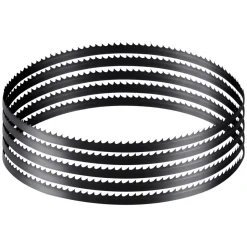 VEVOR Bandsaw Blade, 60 Inch Length, 6 TPI Band Saw Blade with 15 HRC Hardened Sharp Teeth, SK5 High-Strength Carbon Steel, 0.25 Inch Width, Replacement for Major Woodworking Band Saw Brands, 1 Pack
