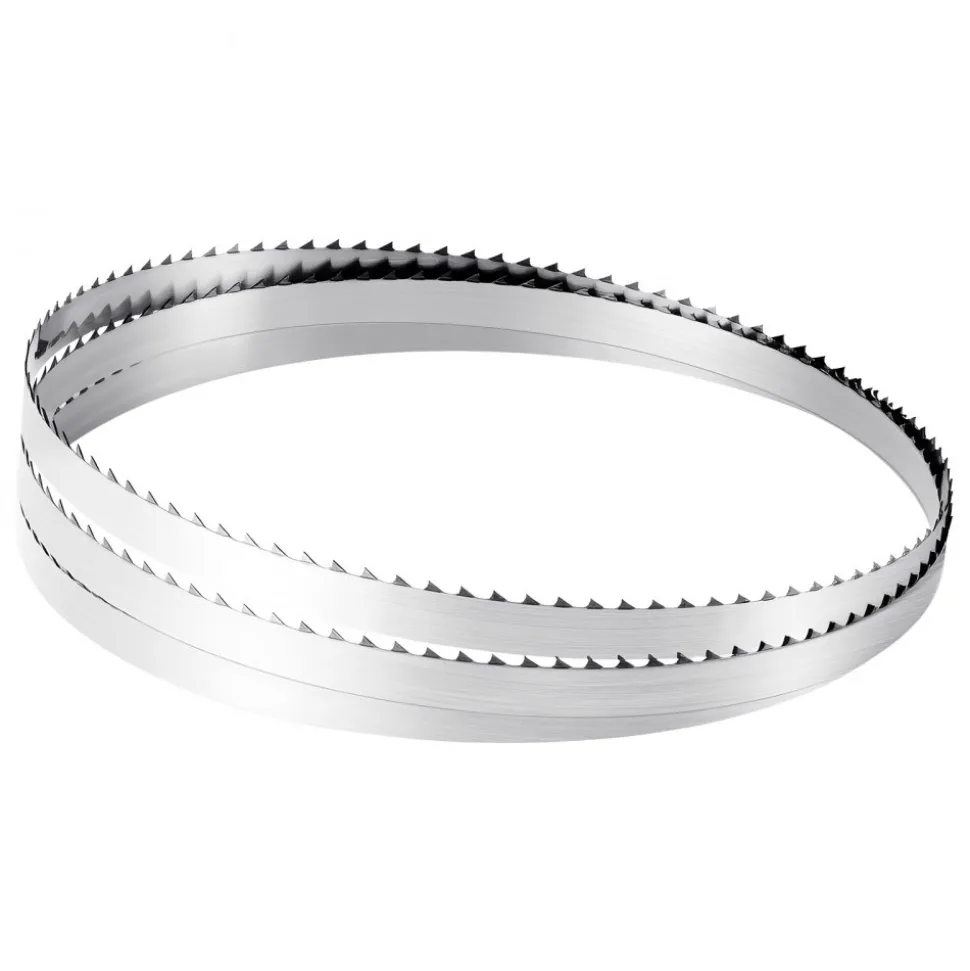 VEVOR Bandsaw Blade, 72 Inch Length, 4 TPI Band Saw Blade with 18 HRC Hardened Sharp Teeth, SK5 High-Strength Carbon Steel, 0.5 Inch Width, Replacement for Major Woodworking Band Saw Brands, 1 Pack