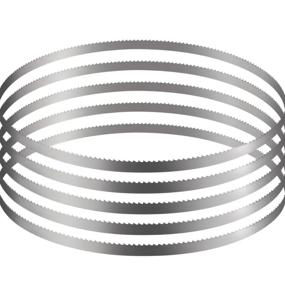 VEVOR Band Saw Blade, 51.2x0.63x0.02 inch, 5 PCS/Pack Meat Bandsaw Blades for Replacement, Carbon Steel Blade, Meat Cutting Blade Wrapped by Rust-Proof Paper, Fit for Commercial Bone Saw Machines