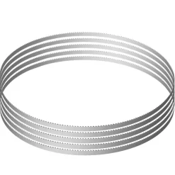 VEVOR Band Saw Blade, 51.2x0.63x0.02 inch, 5 PCS/Pack Meat Bandsaw Blades for Replacement, Carbon Steel Blade, Meat Cutting Blade Wrapped by Rust-Proof Paper, Fit for Commercial Bone Saw Machines