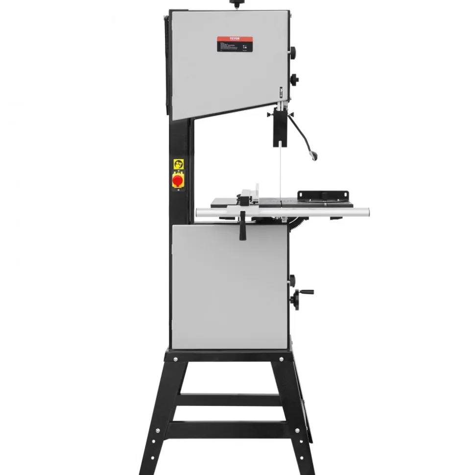 VEVOR Band Saw, 13.39-Inch, Benchtop Bandsaw with Stand, 440-846 RPM Continuously Viable Speed, 1100W 1-1/2HP, 110V, Optimized Work Light, and Miter Gauge, for Woodworking Aluminum Wood Metal Copper
