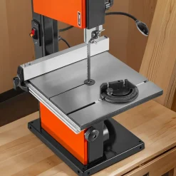 VEVOR Band Saw, 10-Inch, Two-Speed Benchtop Bandsaw with 373W 1/2 HP Motor, 6 in Max Cutting Height, 13.2 x 13.4 in Cast Iron Table, with 360° Work Light, Miter Gauge, Fence, Band Saw for Woodworking