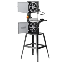 VEVOR Band Saw with Stand, 9.65-Inch, 560&1100 RPM Two-Speed Benchtop Bandsaw, 370W 1/2HP Motor 6'' Cutting Height 72.13'' Sawblade Length, with Fence and Miter Gauge, for Woodworking Aluminum Plastic