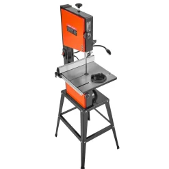 VEVOR Band Saw with Stand, 10-Inch, Two-Speed Benchtop Bandsaw, 373W 1/2 HP, 6 in Max Cutting Height, 13.2 x 13.4 in Cast Iron Table, with 360° Work Light, Miter Gauge, Fence, Band Saw for Woodworking