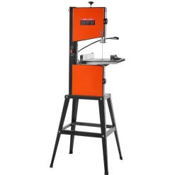 VEVOR Band Saw with Stand, 10-Inch, Two-Speed Benchtop Bandsaw, 373W 1/2 HP, 6 in Max Cutting Height, 13.2 x 13.4 in Cast Iron Table, with 360° Work Light, Miter Gauge, Fence, Band Saw for Woodworking