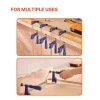 VEVOR Bar Clamps for Woodworking, 2-Pack 12 inch and 2-Pack 6 inch, One-Handed Clamp/Spreader, Quick-Grip F-Clamp with 154 lbs Load Limit, Premium Plastic and Steel, for Woodworking Metal working