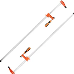 VEVOR Bar Clamps for Woodworking, 2-Pack 30 inch Parallel Clamp Set, F-Clamp with 1500 lbs Load Limit, Even Pressure, High-strength Plastic and Carbon Steel, for Woodworking Metal Working, Orange