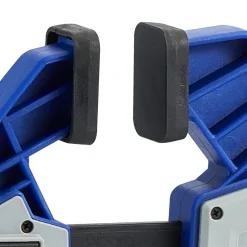 VEVOR Bar Clamps for Woodworking, 2-Pack 24 inch One-Handed Clamp/Spreader, Quick-Grip F-Clamp with 340 lbs Load Limit, Premium Plastic and Carbon Steel, for Woodworking Metal working, Blue + Black