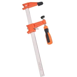 VEVOR Bar Clamps for Woodworking, 2-Pack 24 inch Parallel Clamp Set, F-Clamp with 1500 lbs Load Limit, Even Pressure, High-strength Plastic and Carbon Steel, for Woodworking Metal Working, Orange