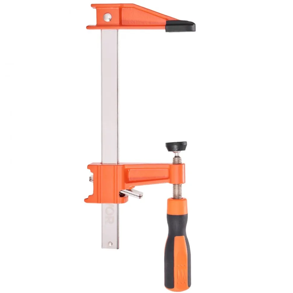 VEVOR Bar Clamps for Woodworking, 2-Pack 24 inch Parallel Clamp Set, F-Clamp with 1500 lbs Load Limit, Even Pressure, High-strength Plastic and Carbon Steel, for Woodworking Metal Working, Orange