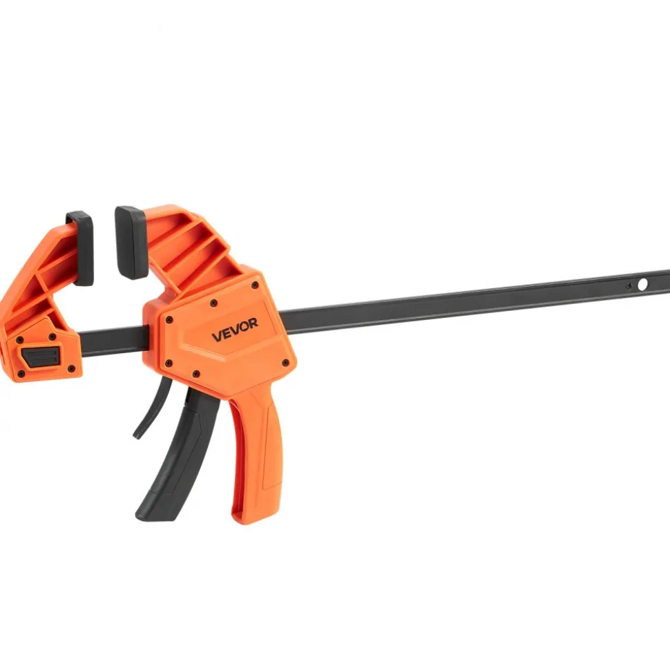 VEVOR Bar Clamps for Woodworking, 2-Pack 36 inch Opening, Lockable F-Clamp with 600 lbs Load Limit, 2-1/2 inch Depth, Cast Iron and Carbon Steel, Easy to Use, Wood Clamps for Woodworking Metal Working