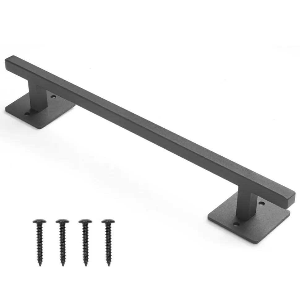 VEVOR Barn Door Handle, 12.6 in Rustic Fence Gate Handle, Rust-Resistant Coating, Heavy Duty Carbon Steel Outdoor Gate Handles, Easy to Install, Metal Sliding Door Pulls for Garage Shed Closet Pantry