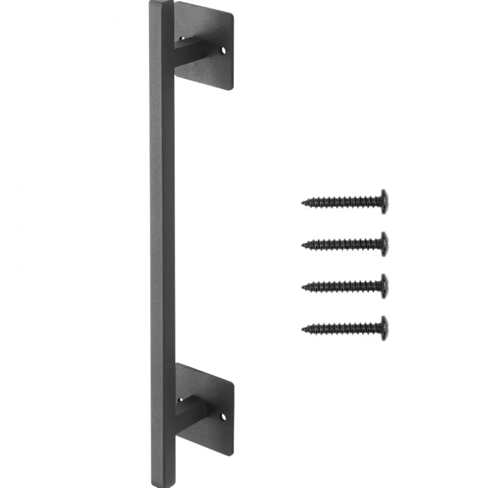 VEVOR Barn Door Handle, 12.6 in Rustic Fence Gate Handle, Rust-Resistant Coating, Heavy Duty Carbon Steel Outdoor Gate Handles, Easy to Install, Metal Sliding Door Pulls for Garage Shed Closet Pantry