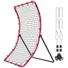 VEVOR Baseball And Softball Rebounder Net, 4 x 6 Feet PitchBack Baseball Nest for Pitching and Fielding Training, Pitch Return Trainer Rebound Net with Pitching Target, 4 Adjustable Angles