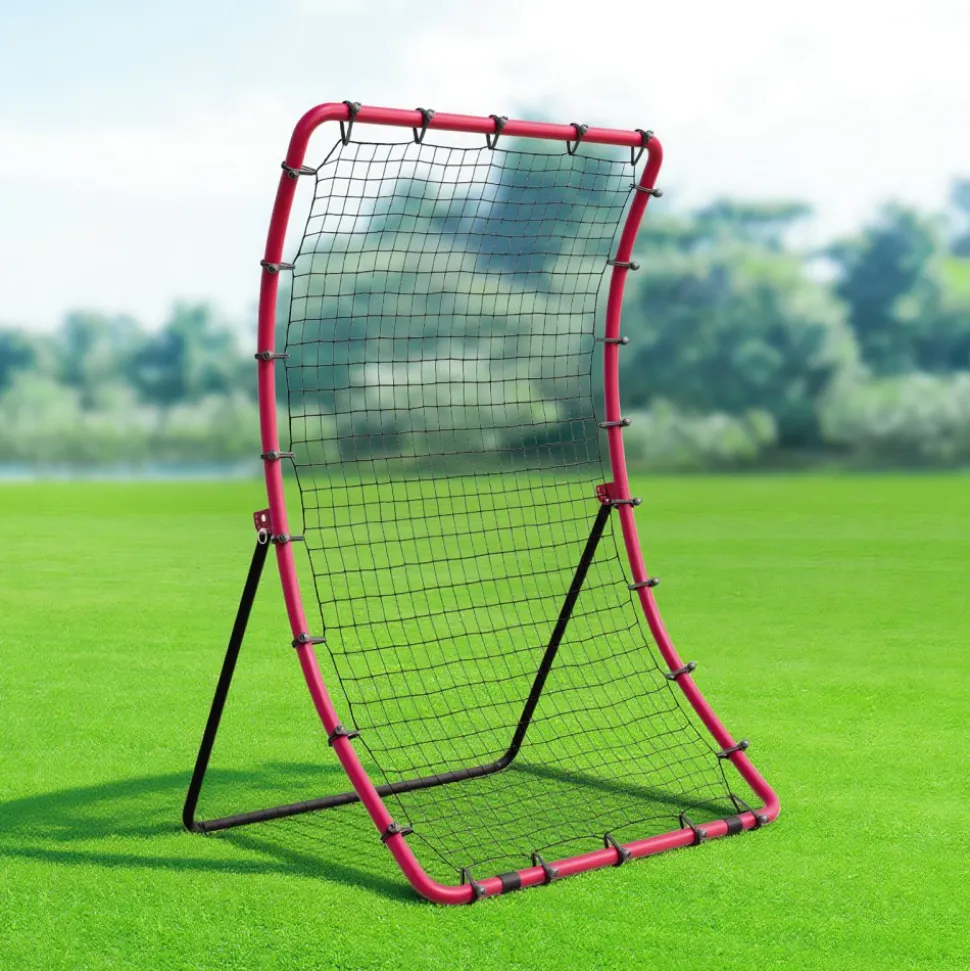 VEVOR Baseball And Softball Rebounder Net, 4 x 6 Feet PitchBack Baseball Nest for Pitching and Fielding Training, Pitch Return Trainer Rebound Net with Pitching Target, 4 Adjustable Angles