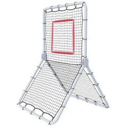 VEVOR Baseball And Softball Rebounder Net, 3.5 x 6 ft PitchBack Baseball Pitching Nest, Softball Pitchback Net, Fielding Trainer, Bounce Back Net for Fielding/Throwing Practice, 5 Adjustable Angles