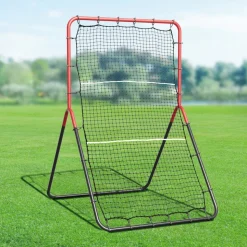 VEVOR Baseball And Softball Rebounder Net, 3 x 4.5 ft PitchBack Baseball Pitching Nest, 3-Way Baseball, Softball Pitchback Net, Fielding Trainer, Bounce Back Net for Fielding/Throwing Practice