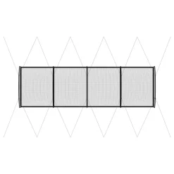 VEVOR Baseball Batting Cage, 40.0 x 12.1 x 10.0 FT Freestanding Portable Batting Cage, Hitting Cages with 4-Ply Knotless Polyester & Pitching Machine Opening, Battings Cages Netting for Indoor Outdoor