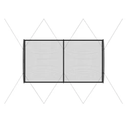 VEVOR Baseball Batting Cage, 22.2 x 12.1 x 7.9 FT Freestanding Portable Batting Cage, Hitting Cages with 4-Ply Knotless Polyester & Pitching Machine Opening, Battings Cages Netting for Indoor Outdoor