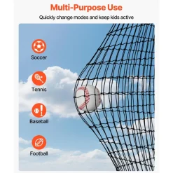 VEVOR Baseball Batting Cage, 41.7 x 12.8 x 10.1 FT Freestanding Portable Batting Cage, Hitting Cages with 30-Ply Knotted HDPE & Carabiner Hooks, Battings Cages Netting for Indoor, Outdoor (NET ONLY)