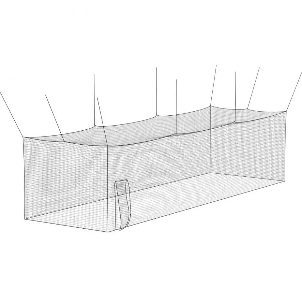 VEVOR Baseball Batting Cage, 41.7 x 12.8 x 10.1 FT Freestanding Portable Batting Cage, Hitting Cages with 30-Ply Knotted HDPE & Carabiner Hooks, Battings Cages Netting for Indoor, Outdoor (NET ONLY)