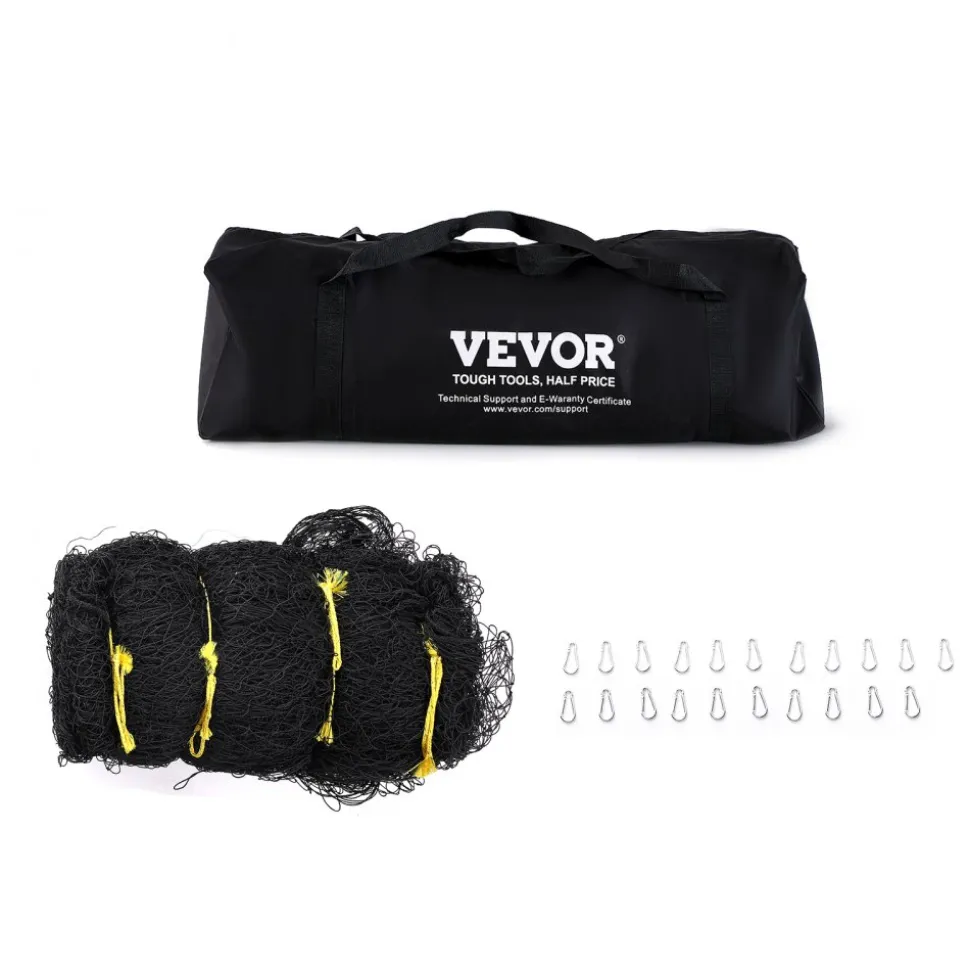 VEVOR Baseball Batting Netting, Professional Softball Baseball Batting Hitting Training Net, Practice Portable Pitching Cage Net with Door & Carry Bag, Heavy Duty Enclosed PE Netting, 70FT (NET ONLY)