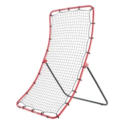 VEVOR Baseball Softball Rebounder Net 4 x 5.5 ft Pitch Back Trainer, 5 Adjustable Angles, Heavy-duty Steel Frame, All Angle Bounce Back Net for Pitching & Fielding Training Aid, Return Practice