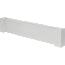 VEVOR Baseboard Heater Covers, Basic Series 3 ft Standard Electric Heating Unit Front Cover for Home Improvement, Heavy-duty Steel, Easy Installation for Bedroom Replacing Old Cover, White