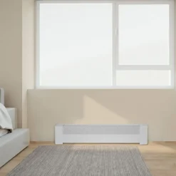 VEVOR Baseboard Heater Covers, Basic Series 3 ft Standard Electric Heating Unit Front Cover for Home Improvement, Heavy-duty Steel, Easy Installation for Bedroom Replacing Old Cover, White