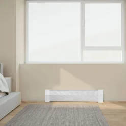 VEVOR Baseboard Heater Covers, Premium Series 3 ft Standard Electric Heating Unit Front Cover for Home Improvement, Heavy-duty Steel, Easy Installation for Bedroom Replacing Old Cover, White