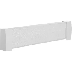 VEVOR Baseboard Heater Covers, Premium Series 3 ft Standard Electric Heating Unit Front Cover for Home Improvement, Heavy-duty Steel, Easy Installation for Bedroom Replacing Old Cover, White