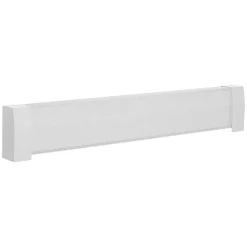 VEVOR Baseboard Heater Covers, Premium Series 4 ft Standard Electric Heating Unit Front Cover for Home Improvement, Heavy-duty Steel, Easy Installation for Bedroom Replacing Old Cover, White