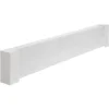 VEVOR Baseboard Heater Covers, Basic Series 4 ft Standard Electric Heating Unit Front Cover for Home Improvement, Heavy-duty Steel, Easy Installation for Bedroom Replacing Old Cover, White