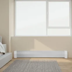 VEVOR Baseboard Heater Covers, Premium Series 5 ft Standard Electric Heating Unit Front Cover for Home Improvement, Heavy-duty Steel, Easy Installation for Bedroom Replacing Old Cover, White