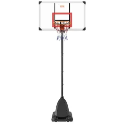 VEVOR Basketball Hoop, 7.6-10 ft Adjustable Height Portable Backboard System, 50 inch Basketball Hoop & Goal, Kids & Adults Basketball Set with Wheels, Stand, and Fillable Base, for Outdoor/Indoor