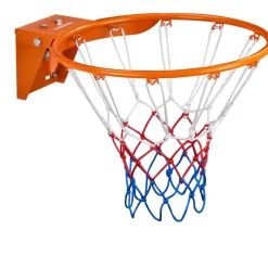 VEVOR Basketball Rim, Wall Door Mounted Basketball Hoop, Heavy Duty Q235 Basketball Flex Rim Goal Replacement with Net, Standard 18" Indoor and Outdoor Hanging Basketball Hoop for Kids Adults