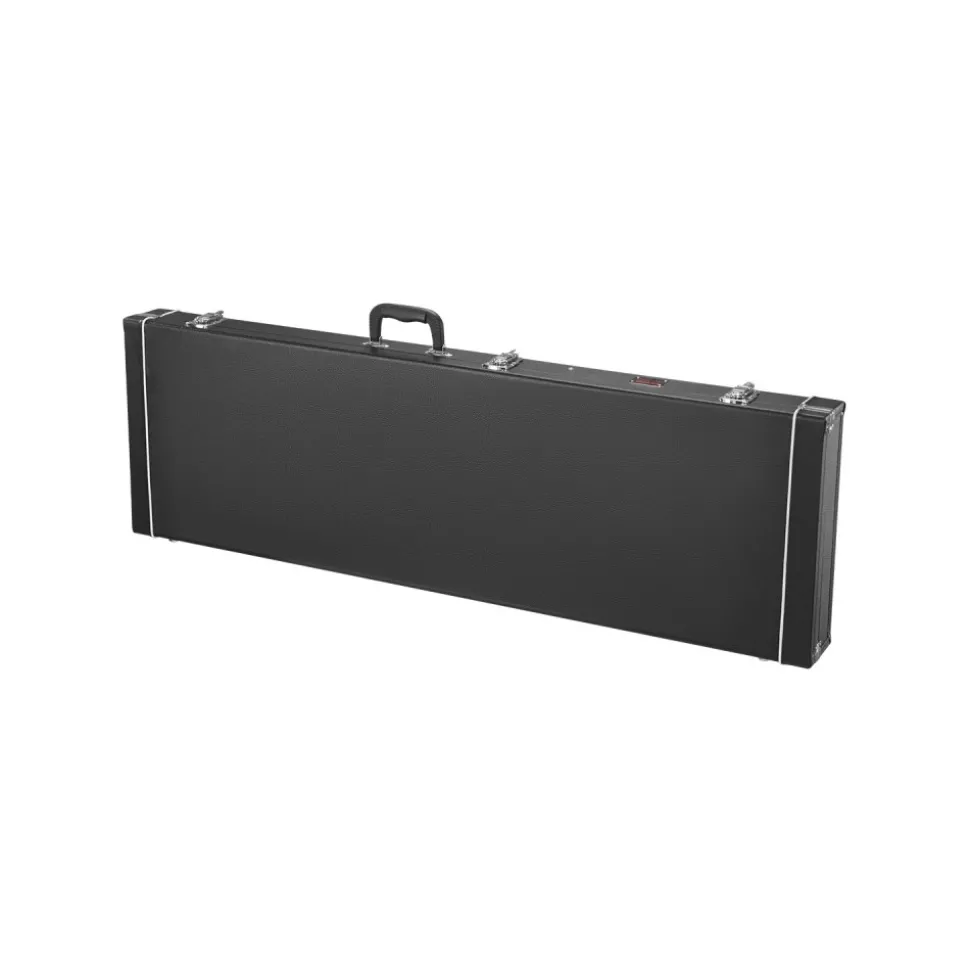 VEVOR Bass Guitar Hard Case, 48.03 in Rectangular Guitar Hard Case, With Lock Latch Keys Handle, PVC Padding Soft Lining Water-Resistant Hard Shell Guitar Cases, for 39-46.5 in Bass Guitars, Black