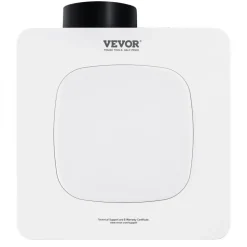 VEVOR Bathroom Exhaust Fan, 80 CFM Bathroom Vent, Low-Noise, Premium Motor Ceiling Fan, Standard 4-inch Duct Interface for Laundry Room, Storage Room, Home Ventilation, White