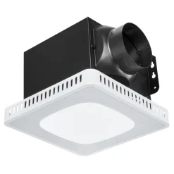 VEVOR Bathroom Exhaust Fan, 110 CFM Bathroom Vent, 1.5 Sones Low-Noise, Premium Motor Ceiling Fan, Standard 4-inch Duct Interface for Laundry Room, Storage Room, Home Ventilation, White