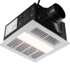 VEVOR Bathroom Exhaust Fan, 1500W Heating, 110 CFM High-Efficiency Ventilation, 1.5sones Low Noise Operation, Energy-Saving Bathroom Ceiling Fan, For Various Ceilings