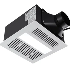 VEVOR Bathroom Exhaust Fan, 1500W Heating, 110 CFM High-Efficiency Ventilation, 1.5sones Low Noise Operation, Energy-Saving Bathroom Ceiling Fan, For Various Ceilings