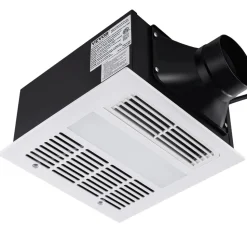 VEVOR Bathroom Exhaust Fan, 1500W Heating, 110 CFM High-Efficiency Ventilation, 1.5sones Low Noise Operation, Energy-Saving Bathroom Ceiling Fan, For Various Ceilings
