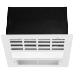 VEVOR Bathroom Exhaust Fan with Light and Heater, 80-90-110 CFM 1500W Bathroom Vent, 1.5 Sones Low-Noise, Premium DC Motor Ceiling Fan for Laundry Room, Storage Room, Home Ventilation, White