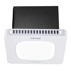 VEVOR Bathroom Exhaust Fan with LED Light, 110 CFM Bathroom Vent Three Gear Color Temp, 1.5 Sones Low-Noise, Premium AC Motor Ceiling Fan for Laundry Room, Storage Room, Home Ventilation, White