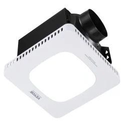 VEVOR Bathroom Exhaust Fan with LED Light, 110 CFM Bathroom Vent Three Gear Color Temp, 1.5 Sones Low-Noise, Premium AC Motor Ceiling Fan for Laundry Room, Storage Room, Home Ventilation, White