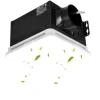 VEVOR Bathroom Exhaust Fan with LED Light, 80 CFM 4000K Bathroom Vent, 1.5 Sones Low-Noise, Premium Motor Ceiling Fan for Laundry Room, Storage Room, Home Ventilation, White